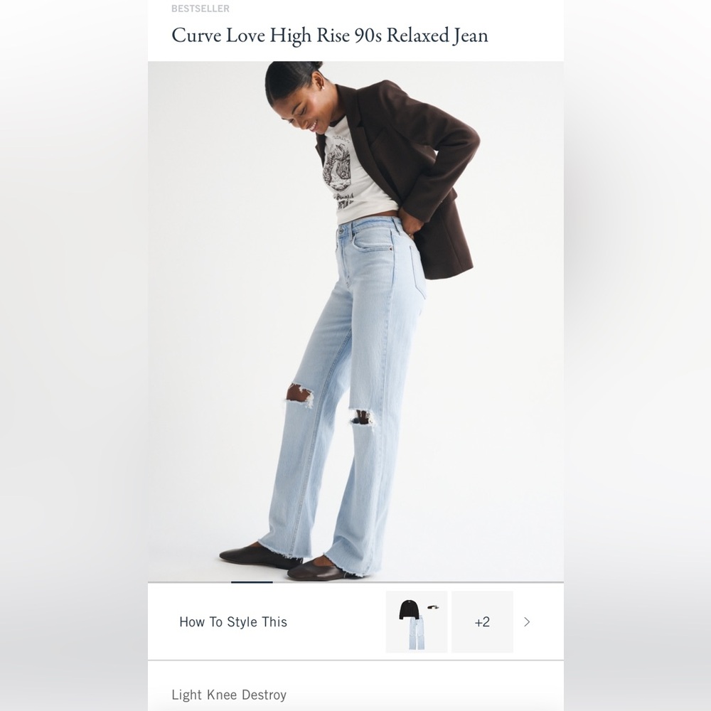 Light Blue High Rise 90s Relaxed Jeans